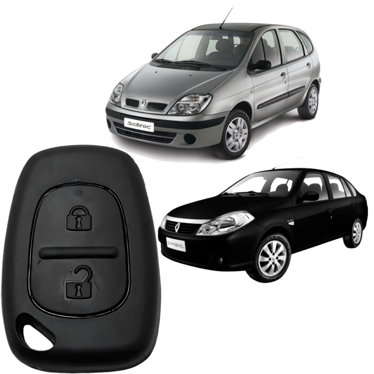 Capa de Chave Renault Clio 2 Cad. (9006) - Imagem 3