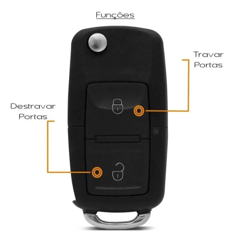 Carcaça Canivete Oca VW G5 2 Botões - Imagem 2