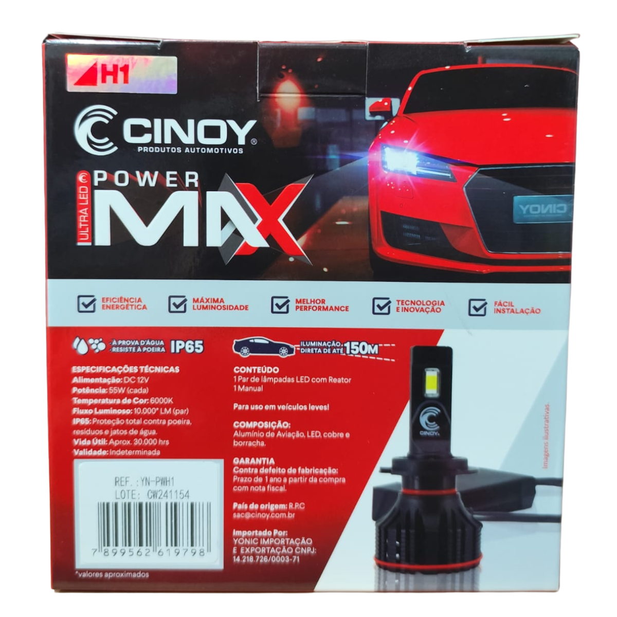 LAMPADA ULTRA LED POWER MAX H1 - CINOY - Imagem 3
