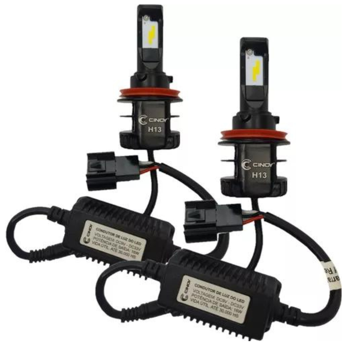 Kit Super Led Plus Cinoy 12V e 24V 6000L 6500K - H13