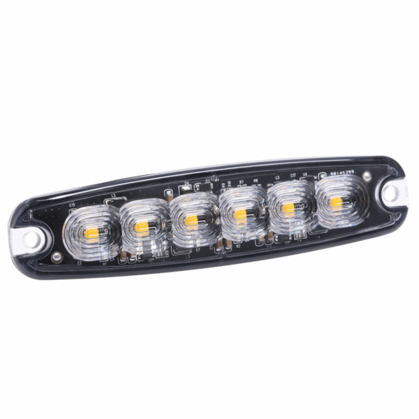 Mini Strobo Slim 13 cm - 12-24v - Ambar - YL - Imagem 2