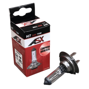 LÂMPADA H7 CLEAR - 70w - 24V - ASX
