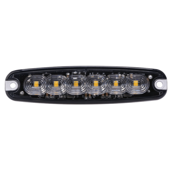Mini Strobo Slim 13 cm - 12-24v - Ambar - YL
