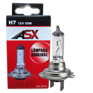 LÂMPADA H7 CLEAR - 55W - 12V - ASX