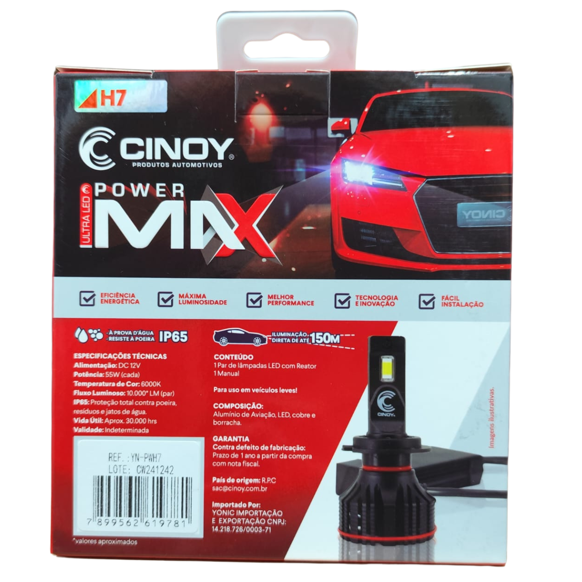 LAMPADA ULTRA LED POWER MAX H7 - CINOY - Imagem 3
