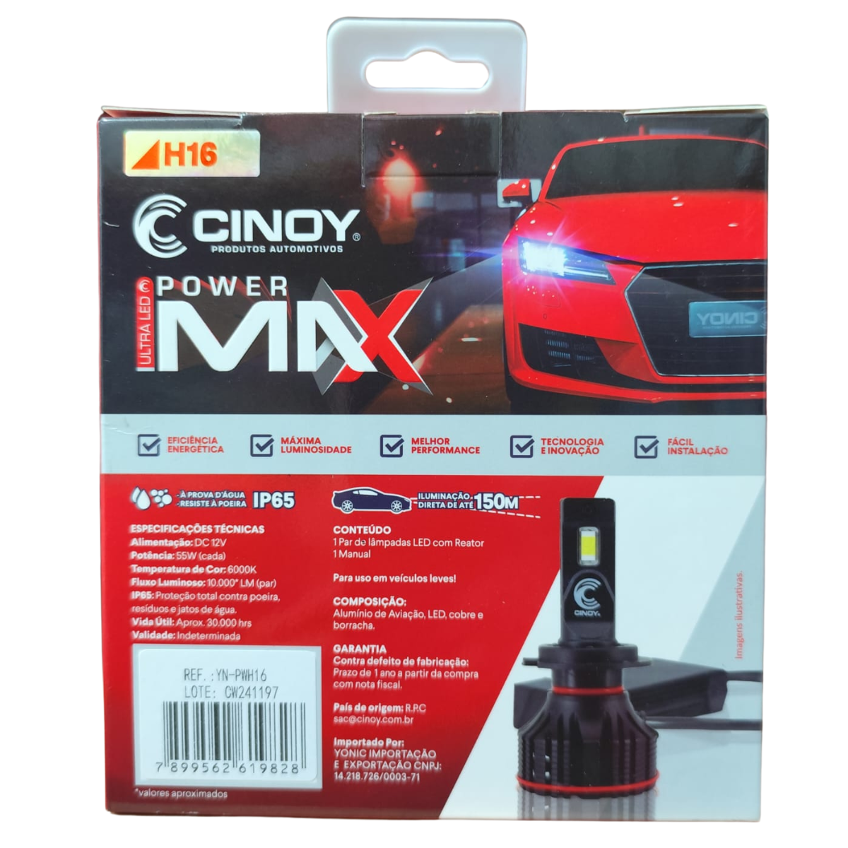 LAMPADA ULTRA LED POWER MAX H16 - CINOY - Imagem 3