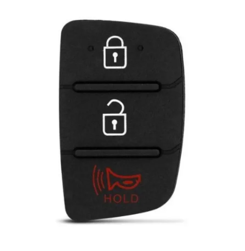 Capa Frontal Chave Hyundai HB20 3 Botões de Borracha