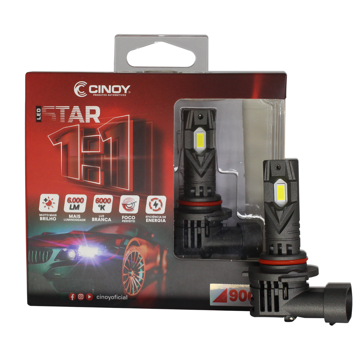 LAMPADA LED STAR 1:1 9005=9006 - CINOY